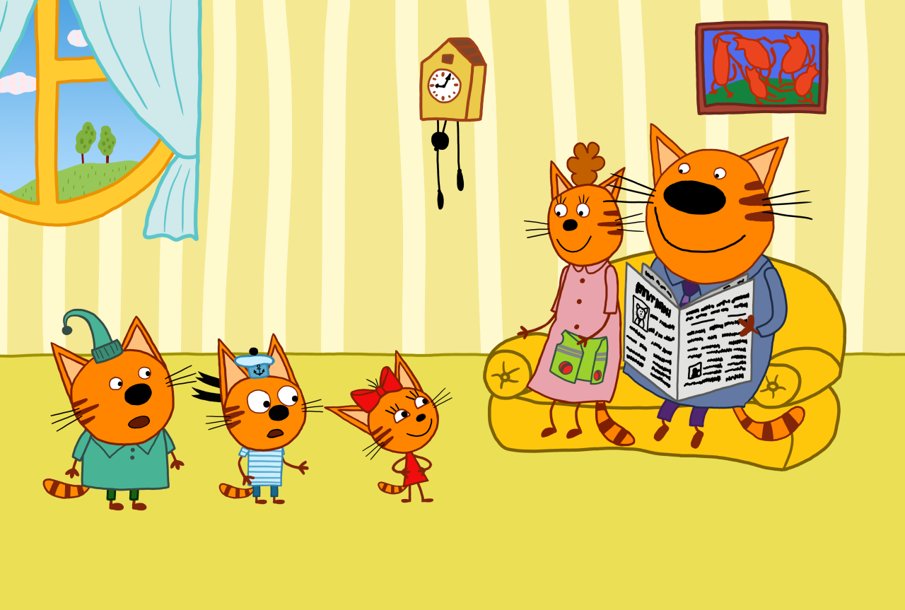 Персонажи из мультфильма «Три кота» были незаконно использованы в Якутии